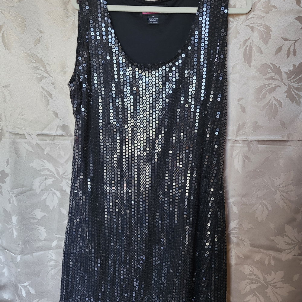Say What? Black Sequin Mini Dress